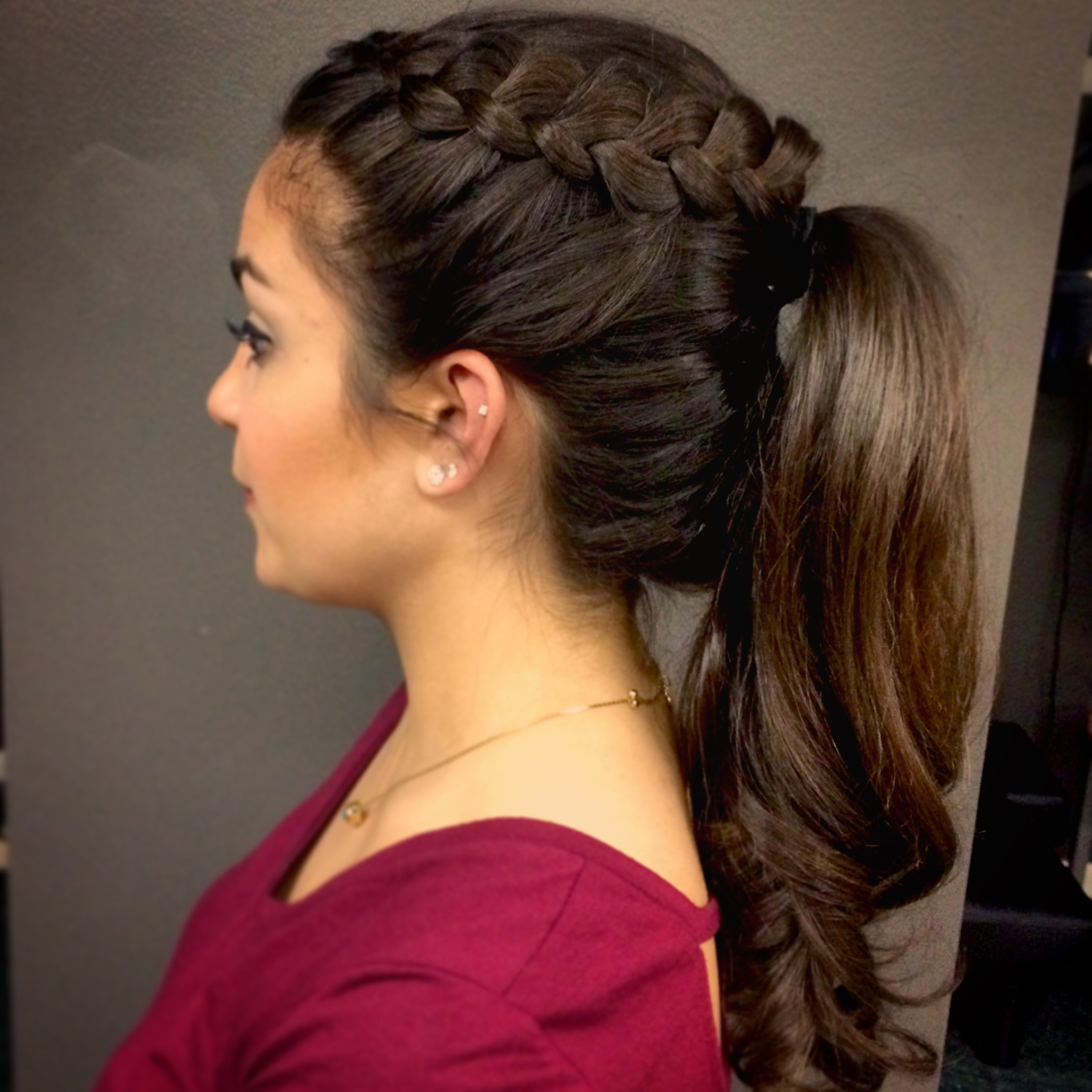 Ponytail Prom Hairstyles
 Beautiful Braided Ponytail Prom 2015 – Lexie Hair and Make Up