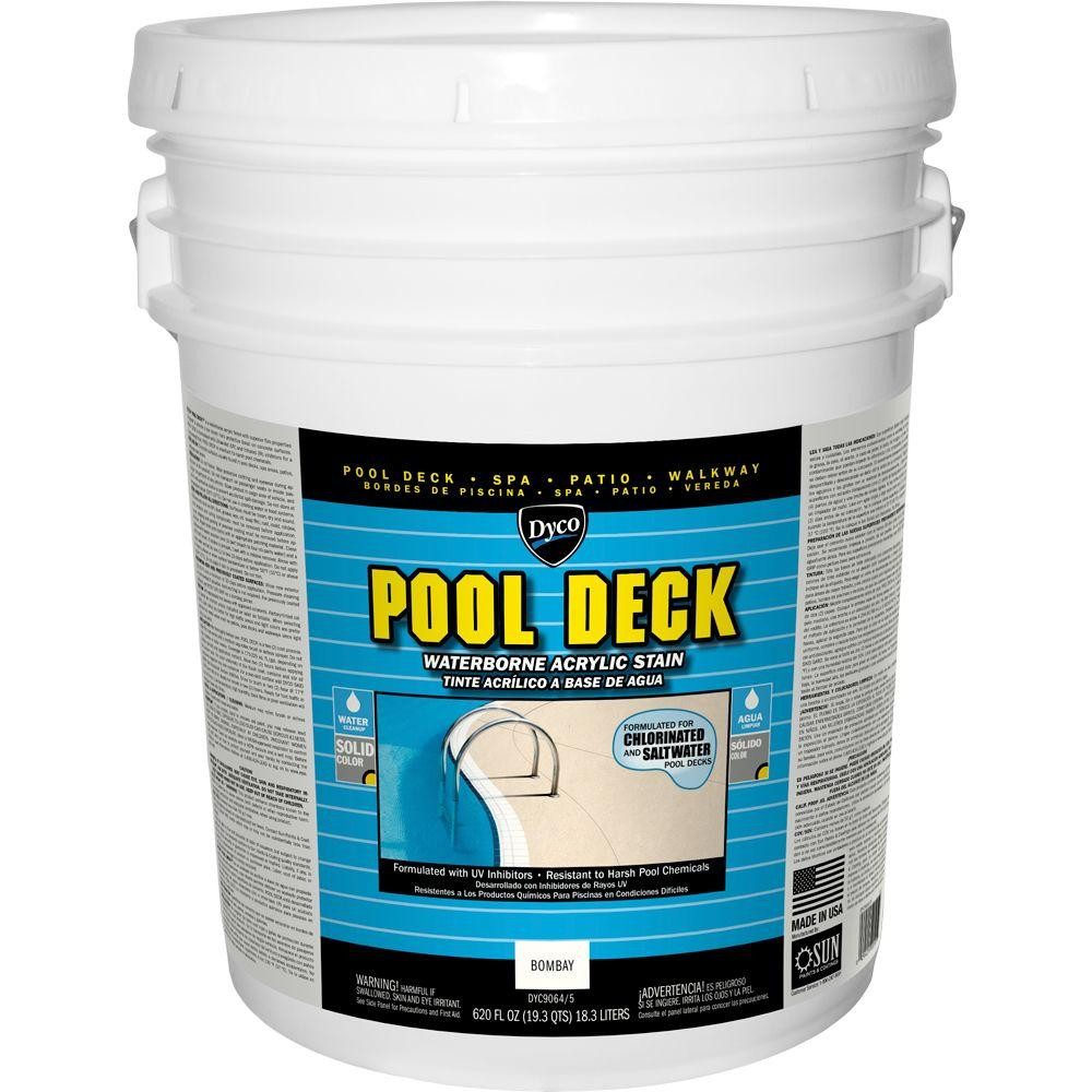 Pool Deck Paint Home Depot
 Dyco Paints Pool Deck 5 gal 9064 Bombay Low Sheen