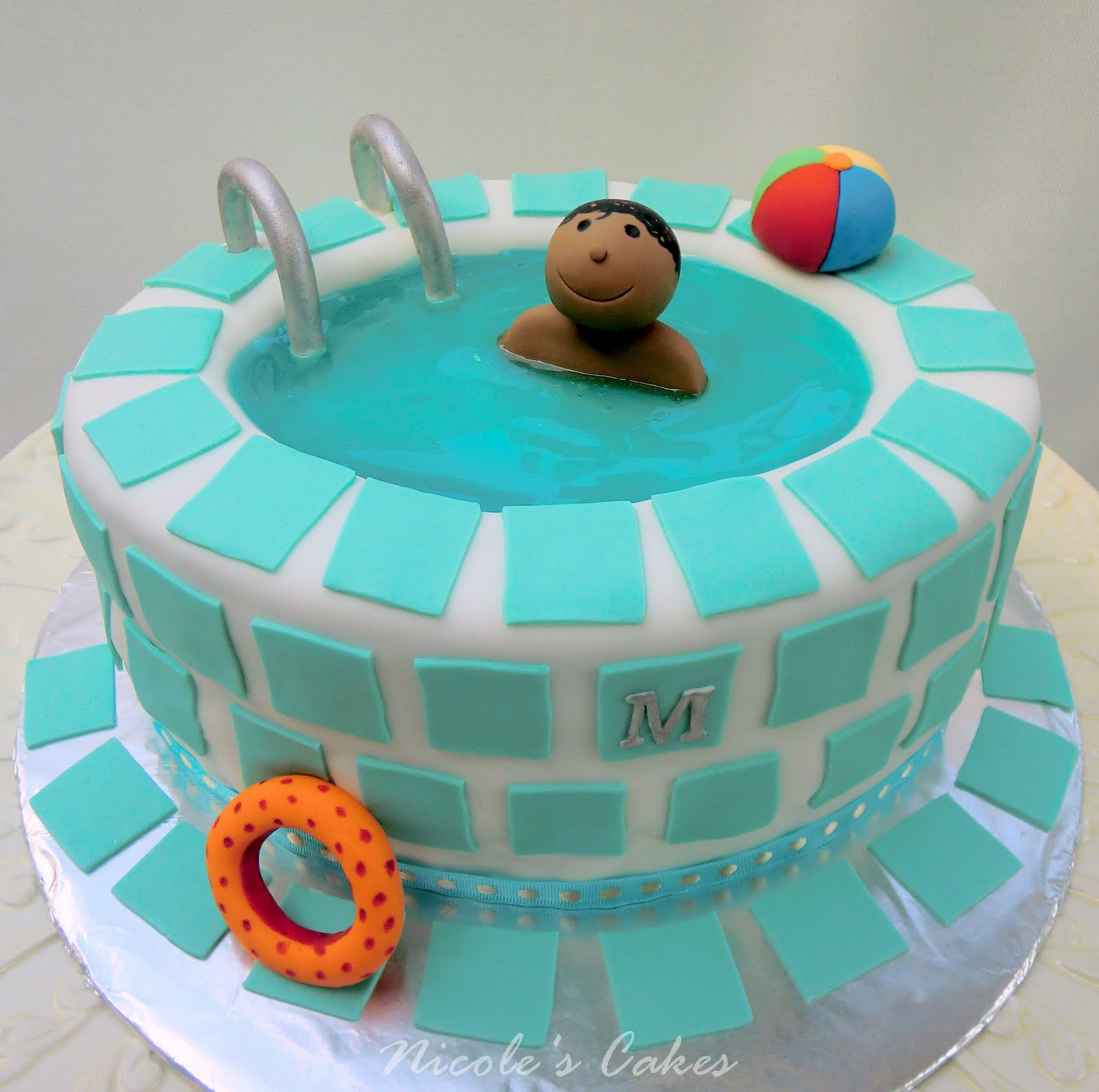 Pool Party Birthday Cakes
 Birthday Cakes Swimming Pool Birthday Cake
