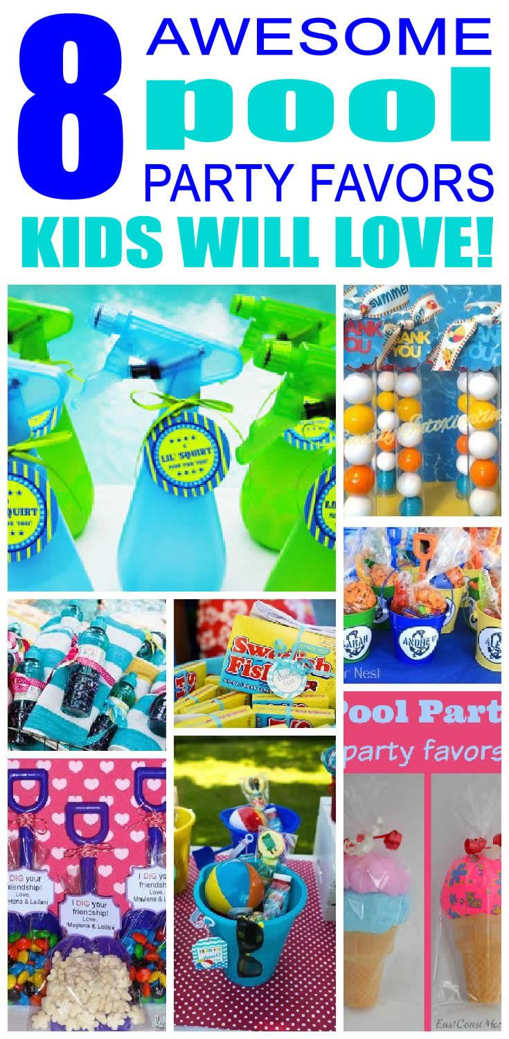 Pool Party Gift Bag Ideas
 Pool Party Favor Ideas