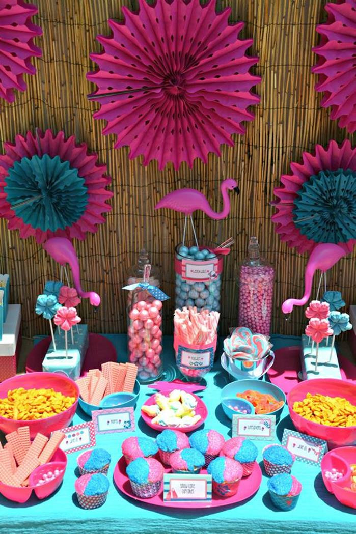 Pool Party Ideas For Birthdays
 Kara s Party Ideas Flamingo Pool Party via Kara s Party