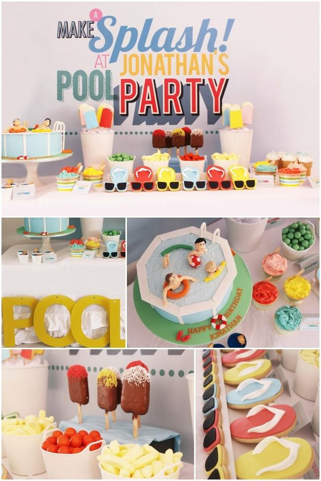 Pool Party Ideas For Birthdays
 Splish Splash It s a Pool Party Bash Spaceships and