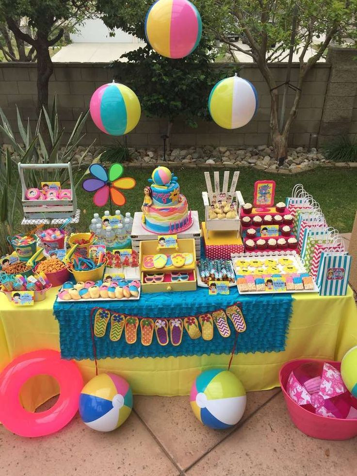 Pool Party Ideas For Girls
 Swimming Pool Summer Party Summer Party Ideas With images