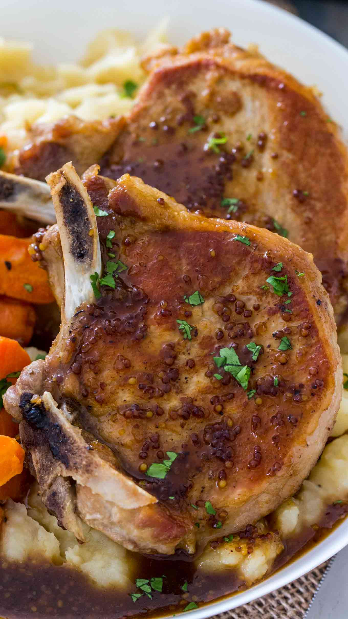 Pork Chop Recipes Instant Pot
 Instant Pot Apple Cider Pork Chops Sweet and Savory Meals