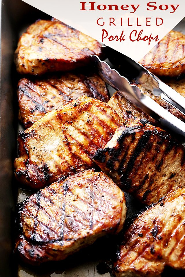 Pork Chops On The Grill Recipes
 Honey Soy Grilled Pork Chops