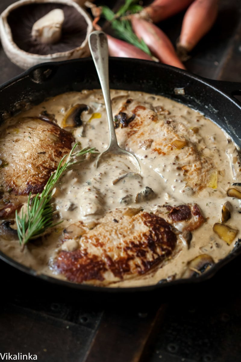 Pork Loin Steaks
 Pork Loin Steaks in Creamy Shallot and Mushrooms Sauce