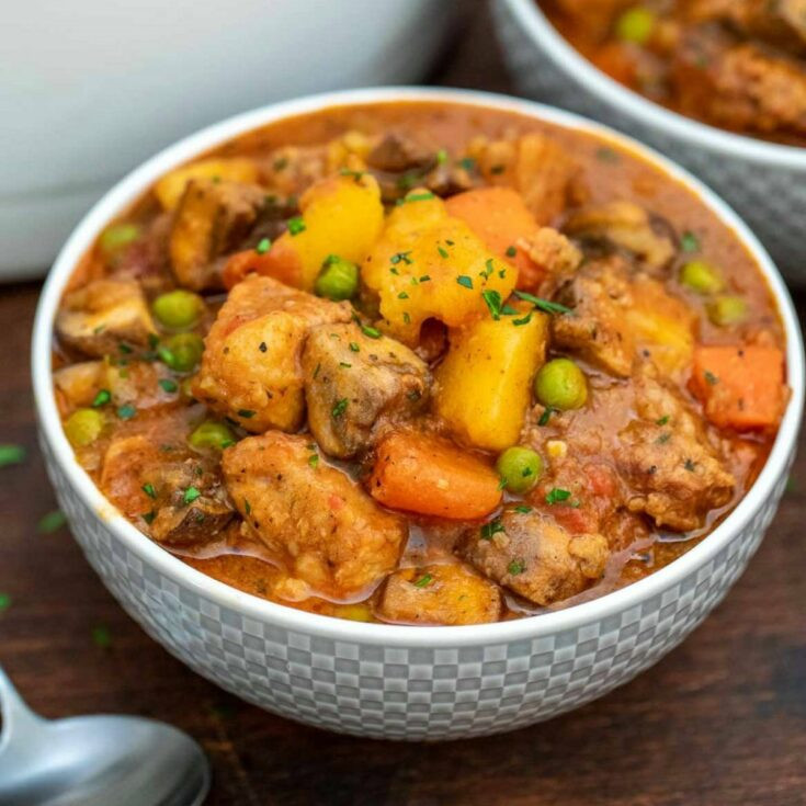 Pork Roast Stew
 Rich Pork Stew Recipe with Root Ve ables