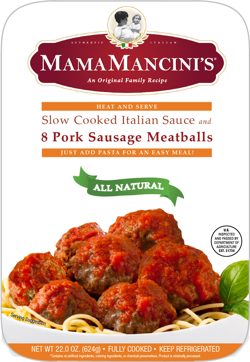 Pork Sausage Meatballs
 MamaMancini’s Pork Sausage Meatballs – MamaMancini s
