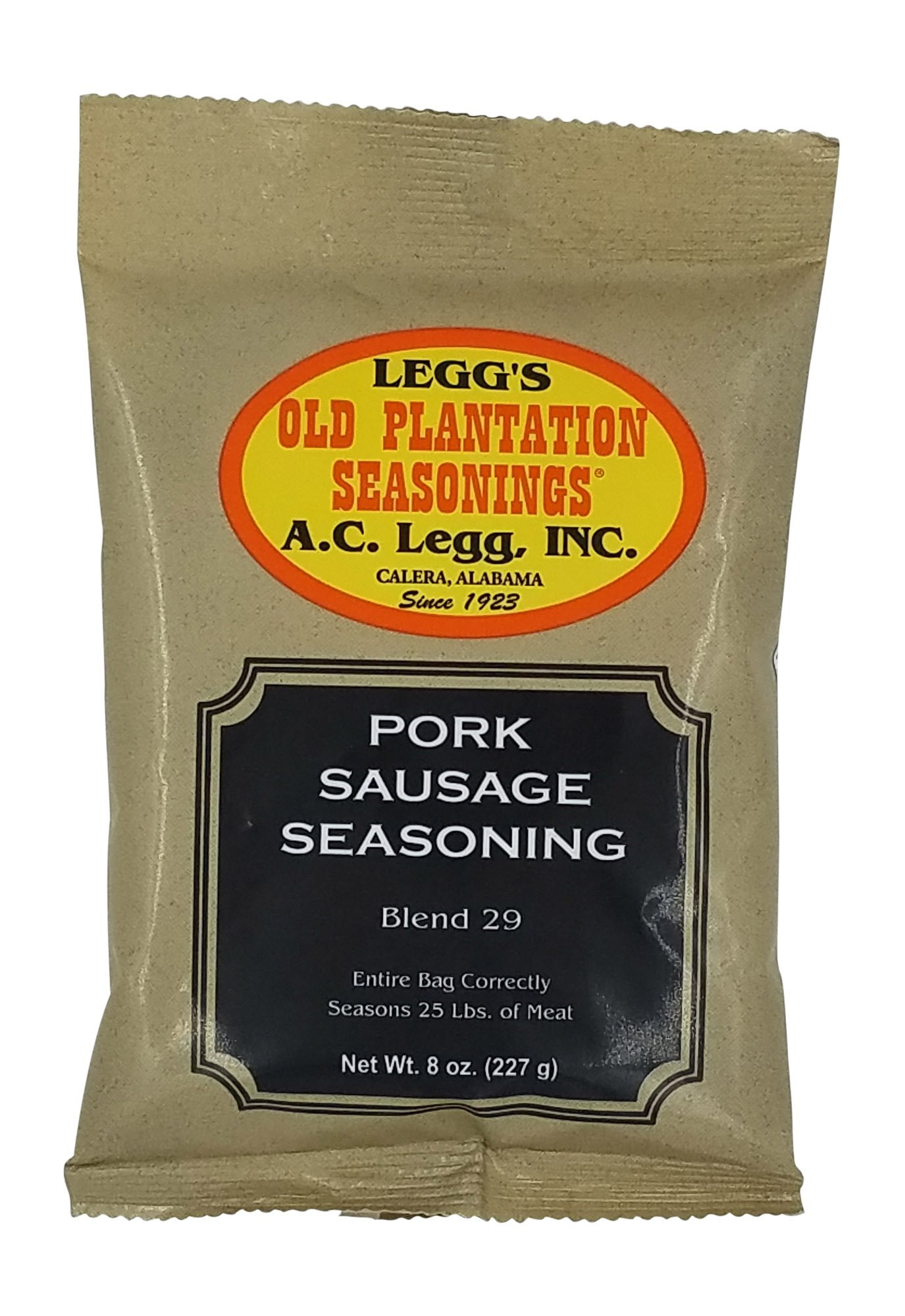 Pork Sausage Seasoning
 Amazon A C Legg Old Plantation Seasonings Pork