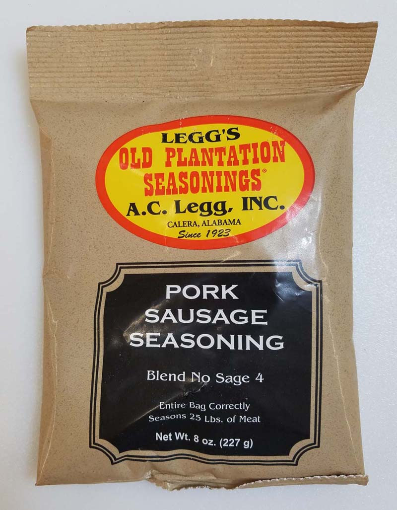 Pork Sausage Seasoning
 AC Leggs No Sage Pork Sausage Seasoning Blend NS4 Case of 24
