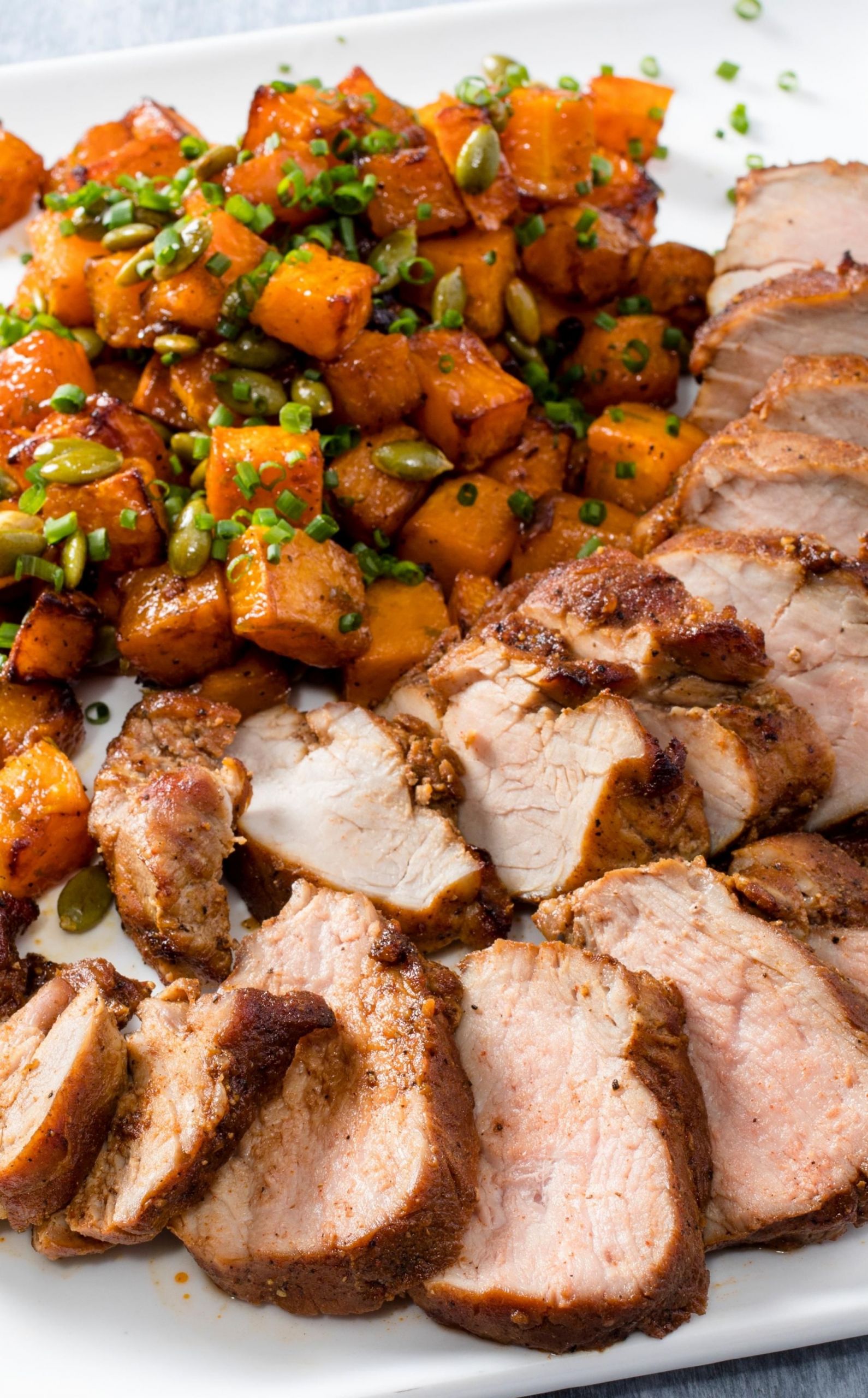 Pork Tenderloin Air Fryer
 Air Fryer Sweet and Smoky Pork Tenderloin with Butternut