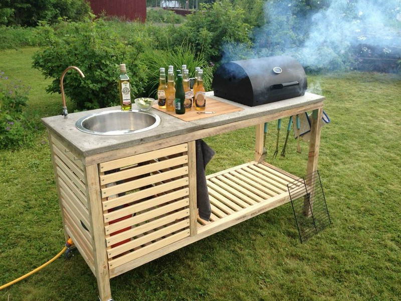 Portable Outdoor Kitchen Island
 10 Outdoor Kitchen Plans Turn Your Backyard Into