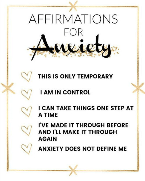 Positive Anxiety Quotes
 Affirmations For Anxious Times · Cozy Little House