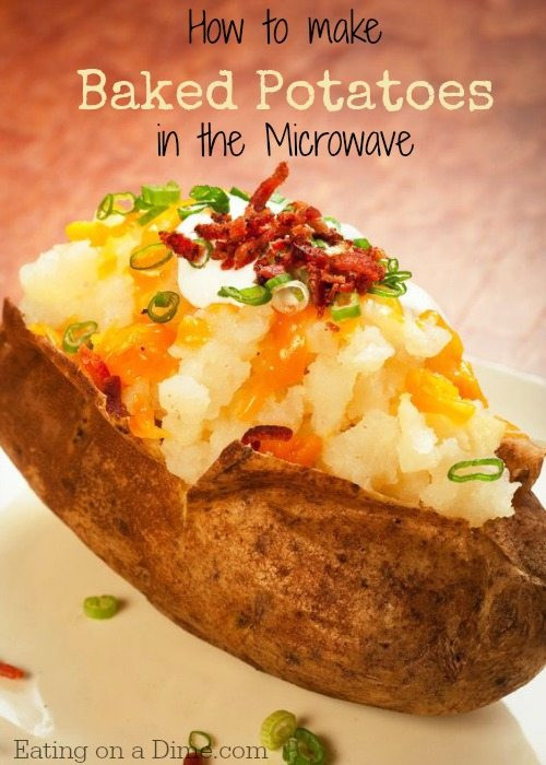 Potato In Microwave
 Baked Potatoes in the Microwave Easy to make Eating