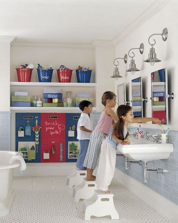 Pottery Barn Kids Bathroom
 40 Cute Kids Bathroom Interior Design Ideas
