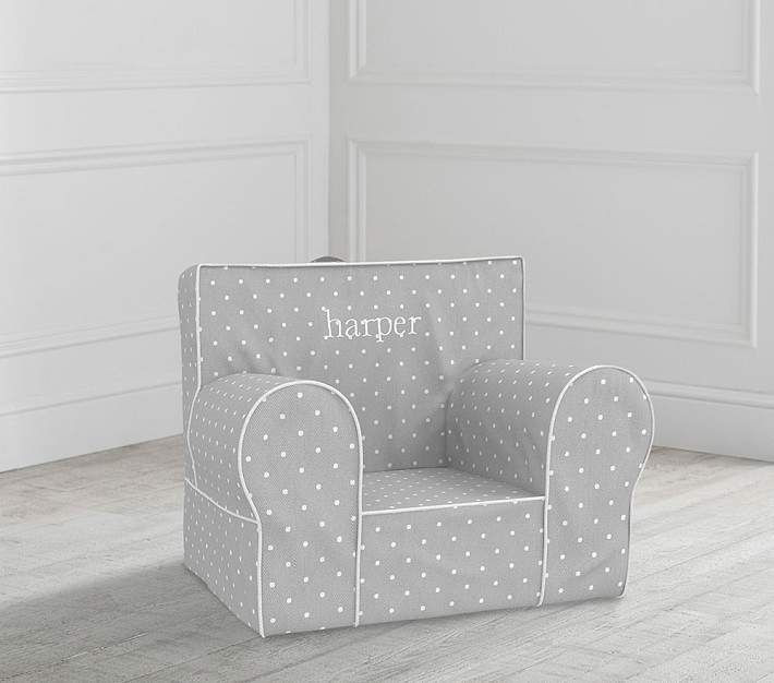 Pottery Barn Kids Chair Covers
 Pottery Barn Kids My First Gray Pin Dot Anywhere Chair
