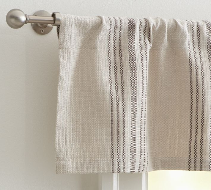 Pottery Barn Kitchen Curtains
 French Stripe Cafe Curtain in 2019