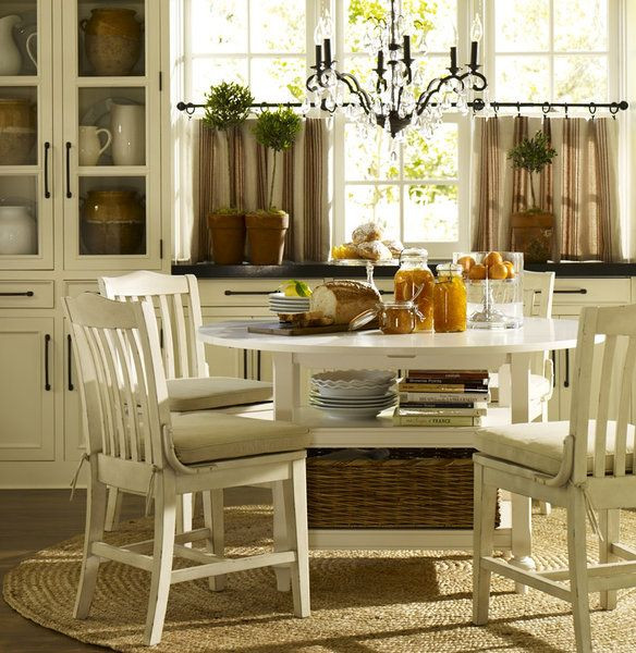 Pottery Barn Kitchen Curtains
 pottery barn style kitchen and dining room Google Search