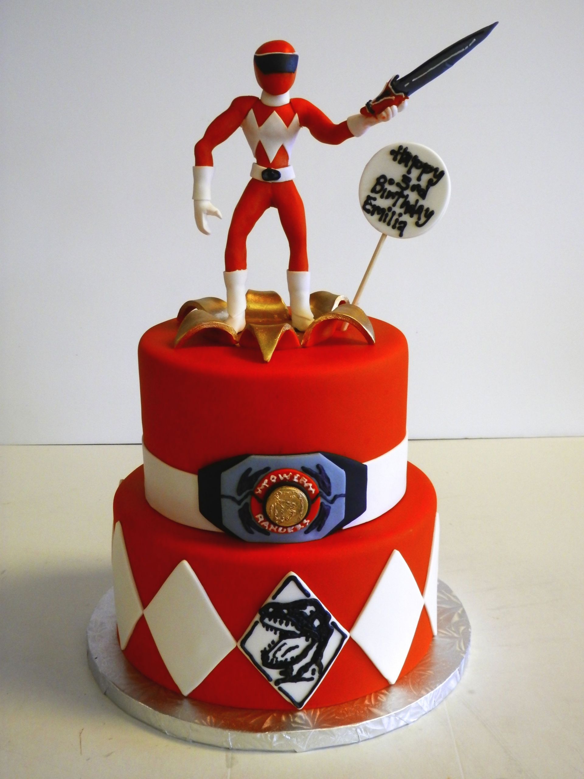 Power Ranger Birthday Cakes
 PowerRangers birthday cake RedRanger MightyMorphin
