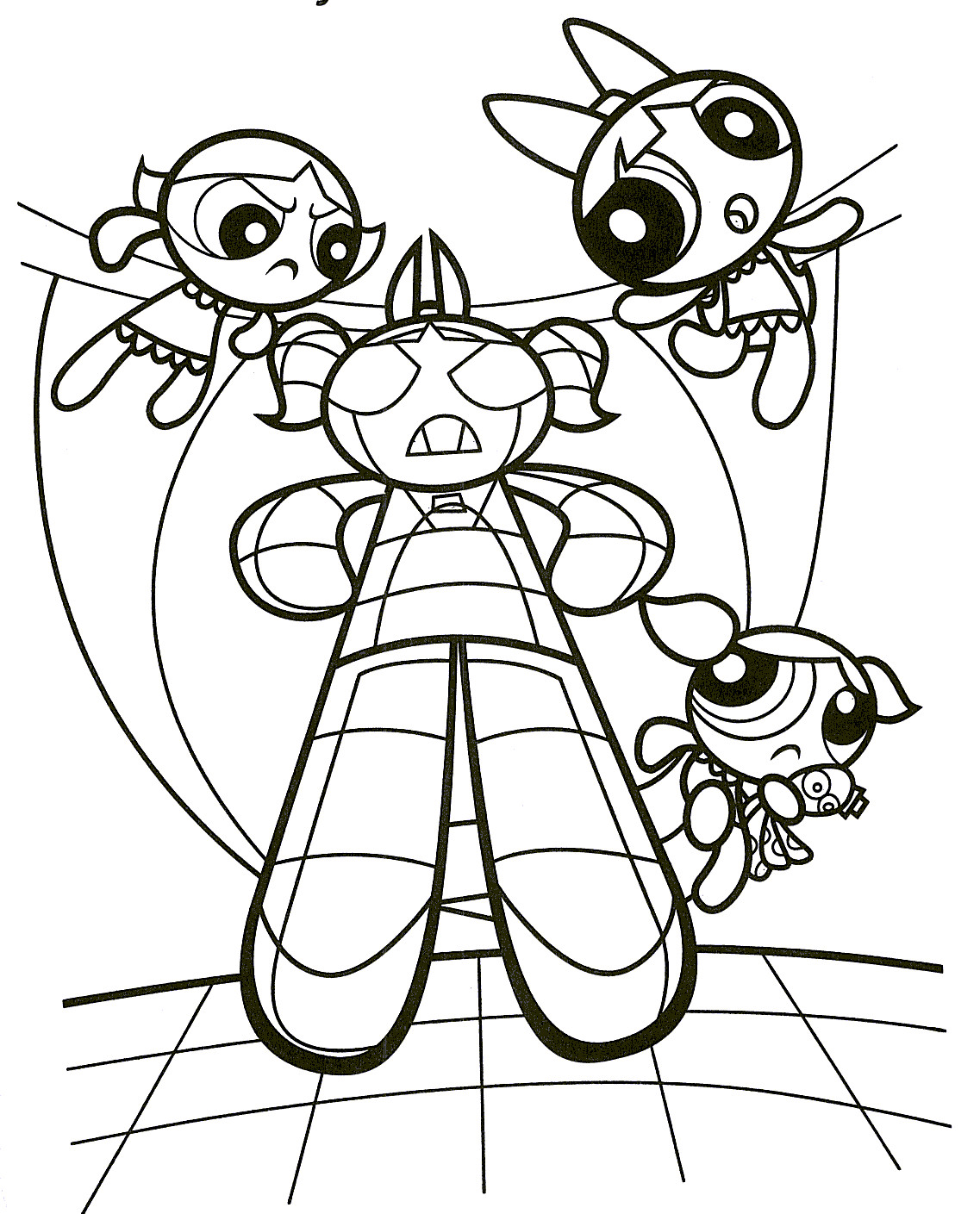 Powerpuff Girls Coloring Sheet
 Free Printable Powerpuff Girls Coloring Pages For Kids