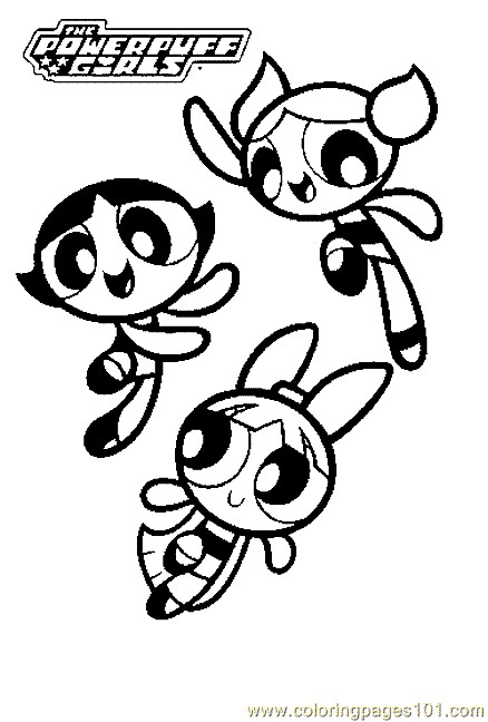 Powerpuff Girls Coloring Sheet
 the powerpuff girls coloring pages Free