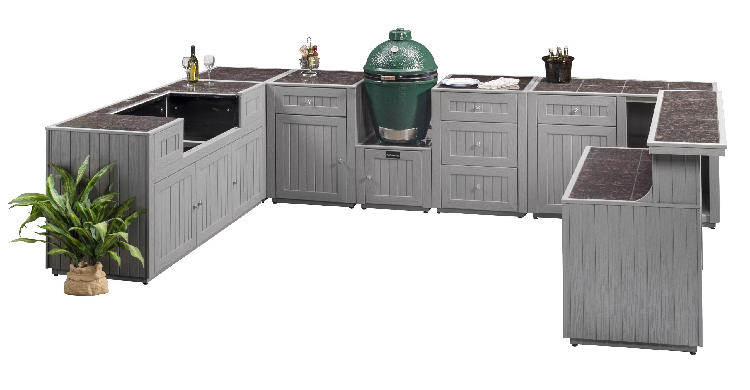 Prefab Outdoor Kitchen Island
 Kitchen Convert Your Backyard With Awesome Modular