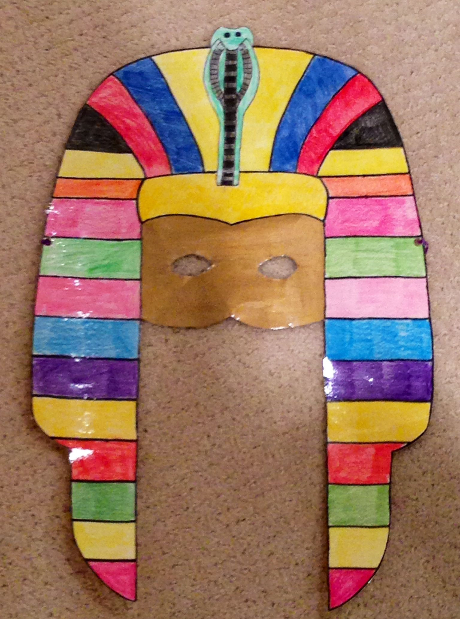 Preschool Art And Crafts
 Cultural Craft Egyptian Headdress Craft