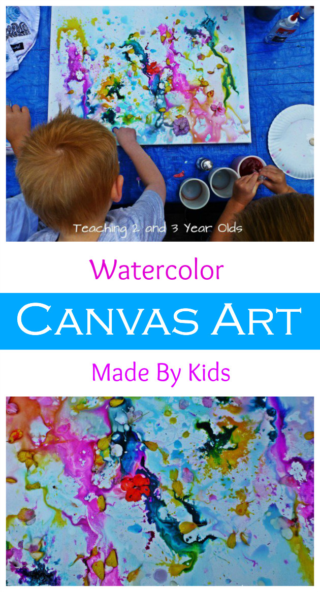 Preschool Art Projects Ideas
 Kids Canvas Painting Teaching 2 and 3 Year Olds