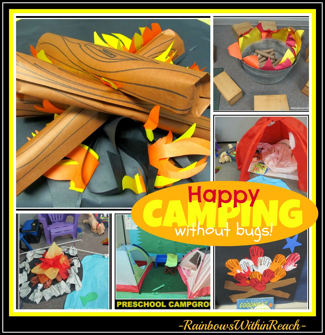 Preschool Camping Art Projects
 "Camping" Campout at Preschool DrSeussProjects