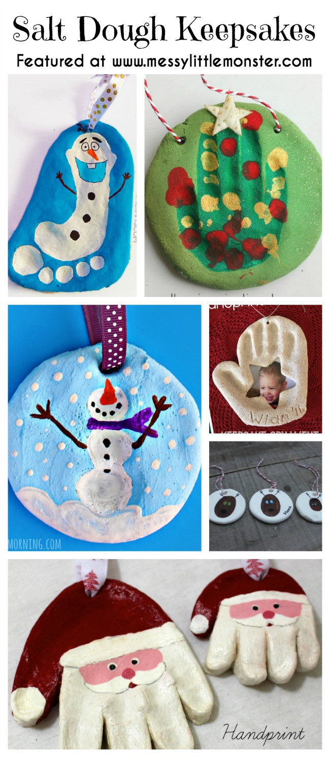 Preschool Christmas Ornament Craft Ideas
 Christmas Salt Dough Keepsakes Messy Little Monster