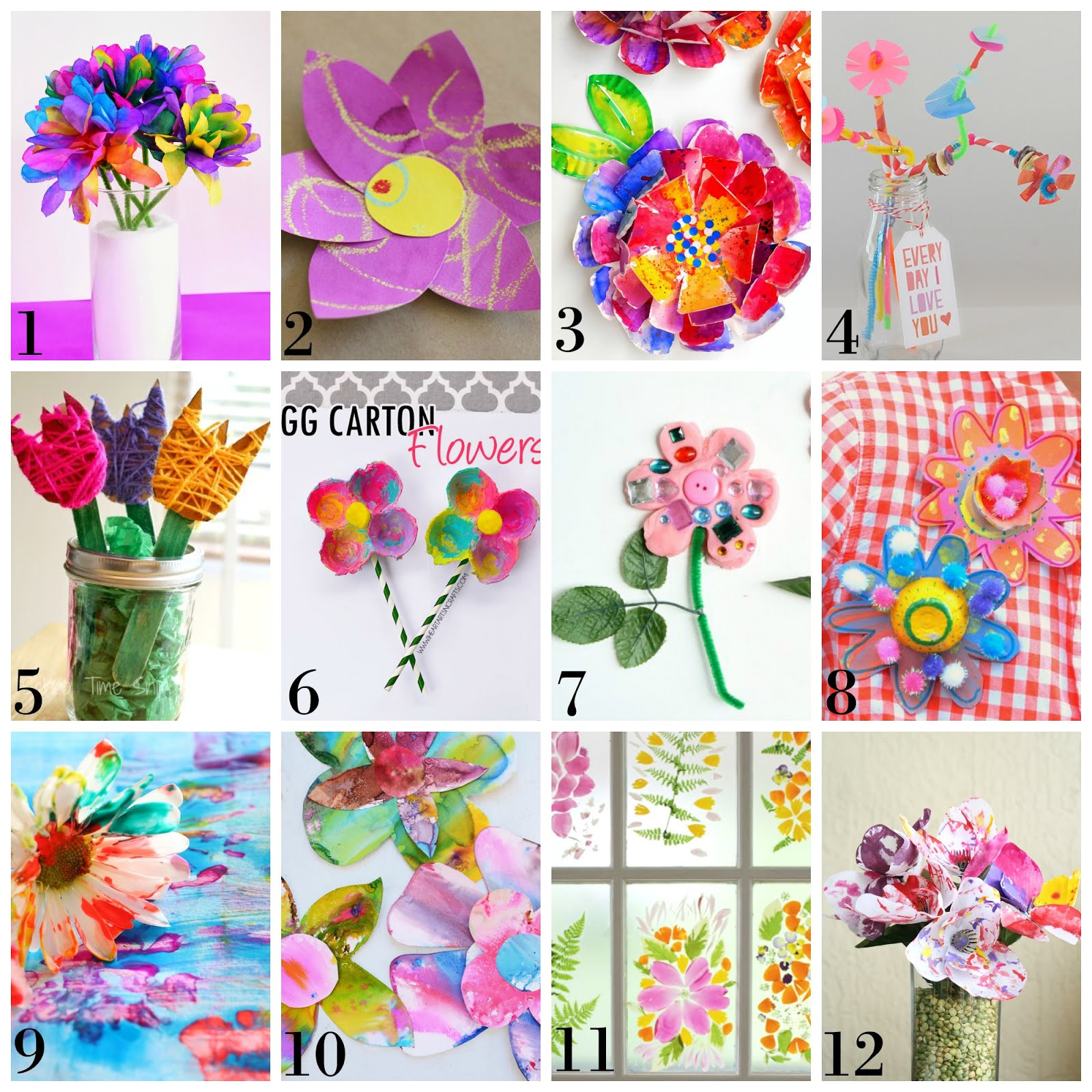 Preschool Spring Art Activities
 12 Beautiful Spring Flower Process Art Ideas for Kids