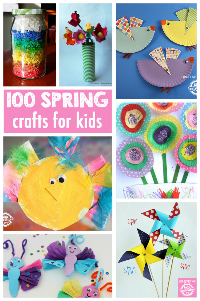 Preschool Spring Art Activities
 100 Gorgeous and Easy Spring Crafts Kids Will Love