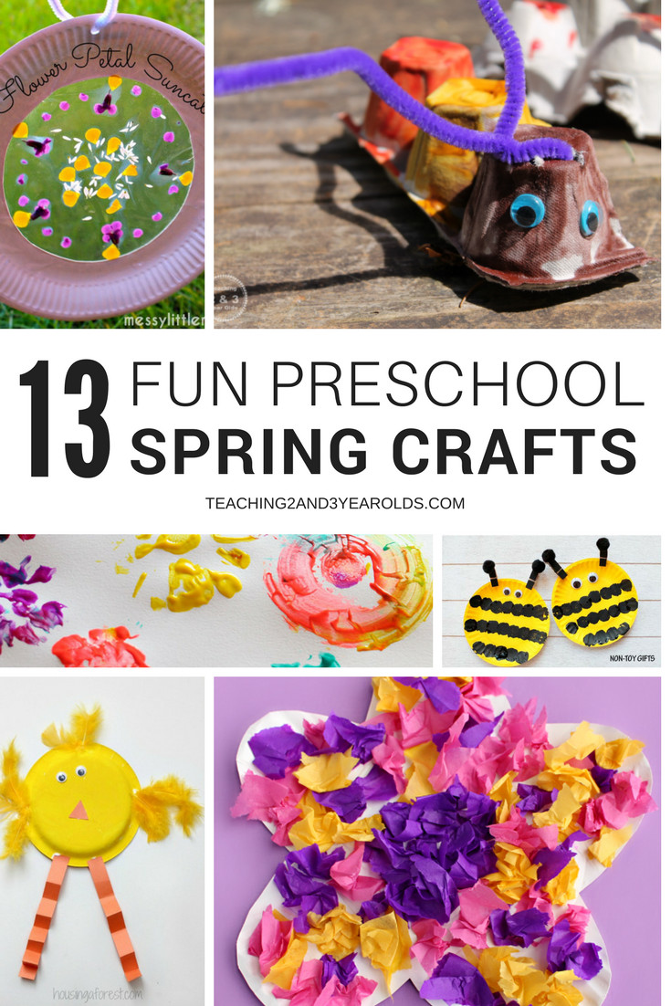 Preschool Spring Art Activities
 13 Easy and Fun Spring Crafts for Preschoolers
