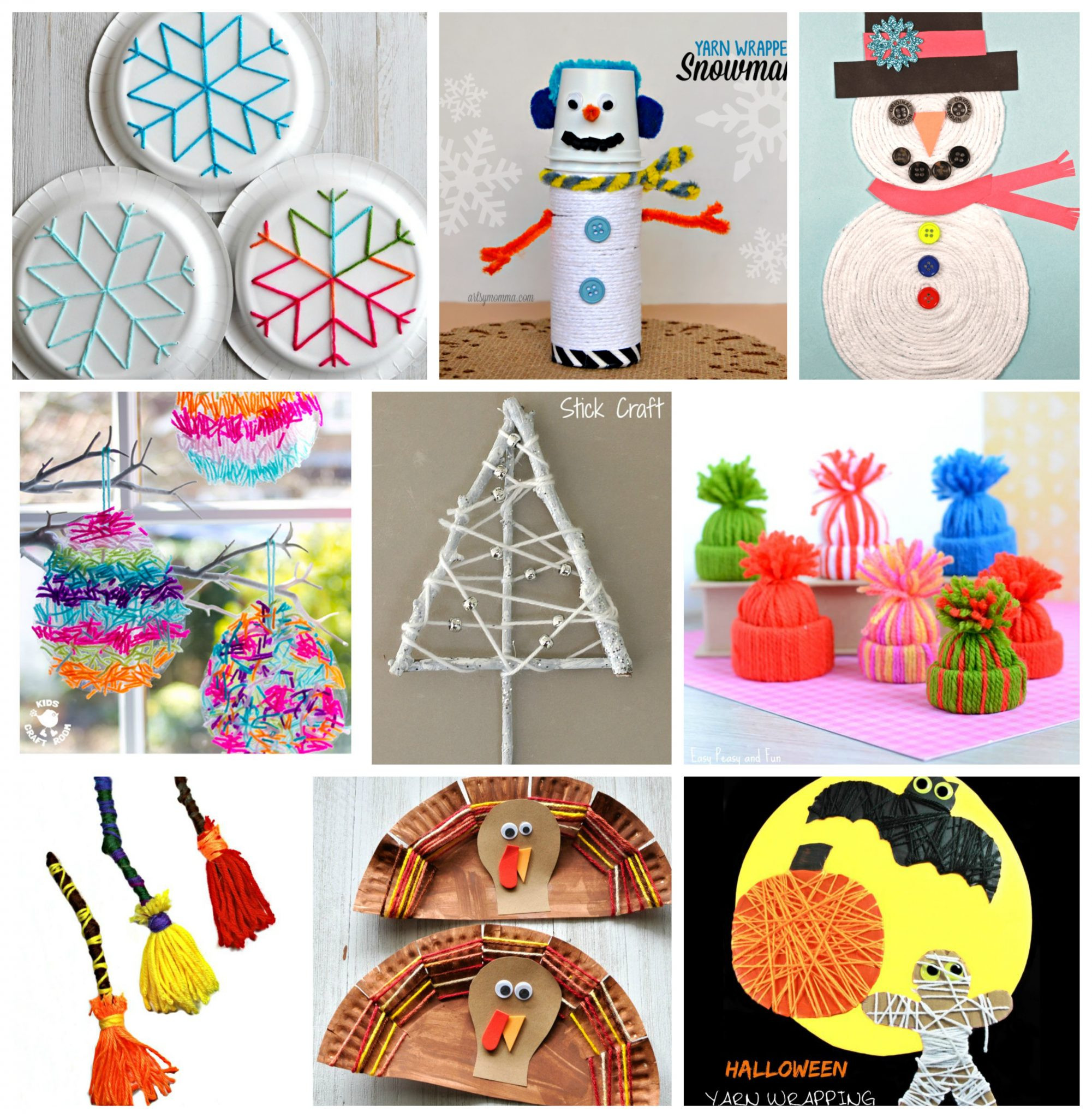Preschoolers Arts And Crafts Ideas
 40 Fun Fantastic Yarn Crafts – The Pinterested Parent