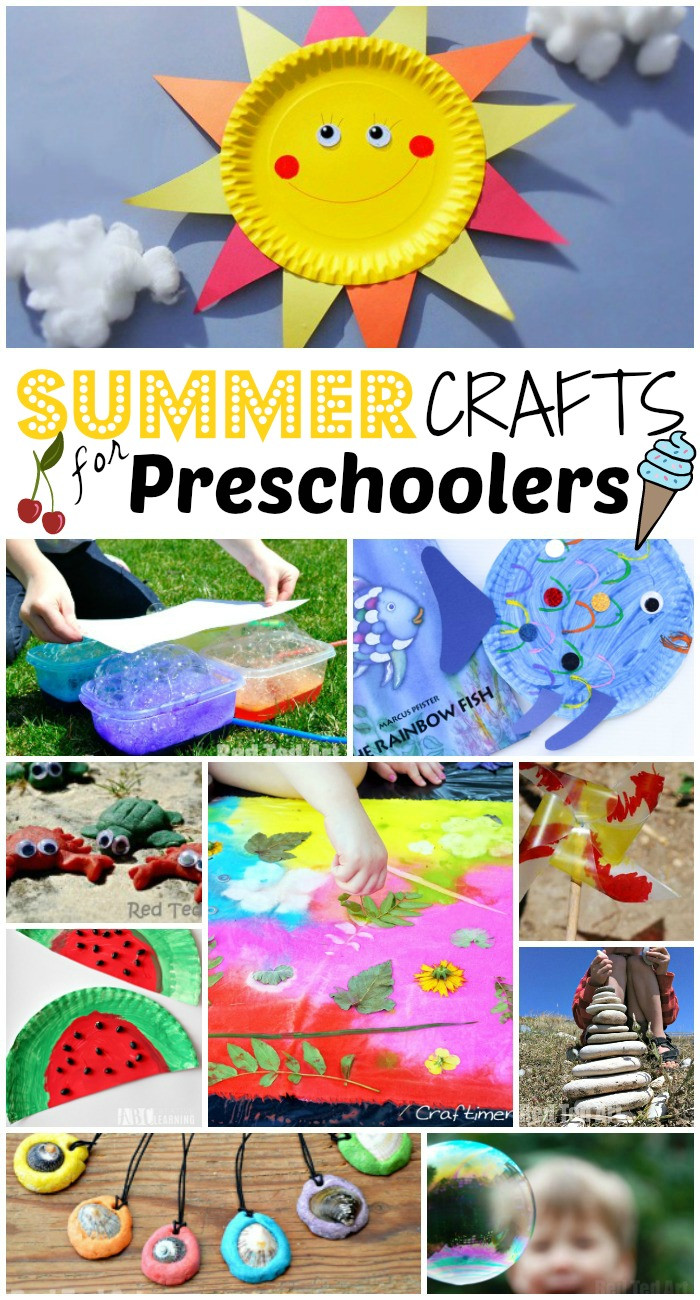 Preschoolers Arts And Crafts Ideas
 Summer Crafts for Preschoolers Red Ted Art s Blog
