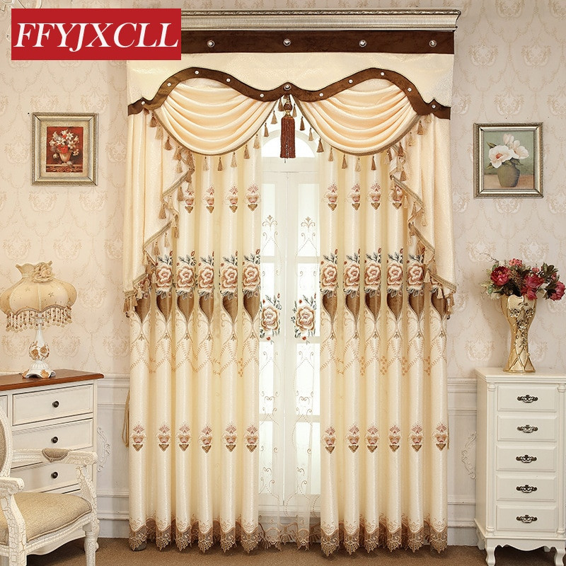 Pretty Curtains For Living Room
 Romantic Warm Design Pretty Floral Blackout Curtains