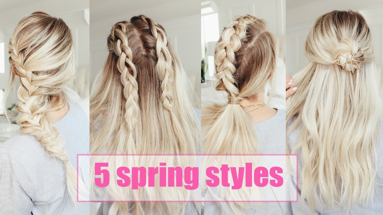 Pretty Easy Hairstyles
 5 Cute Hairstyles for Spring EASY