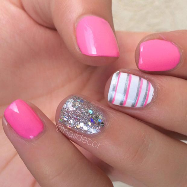 Pretty Nail Designs For Short Nails
 58 Amazing Nail Designs for Short Nails