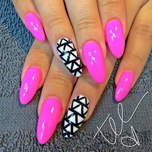 Pretty Stiletto Nails
 Pink Stiletto Nail Designs to Adore Pretty Designs