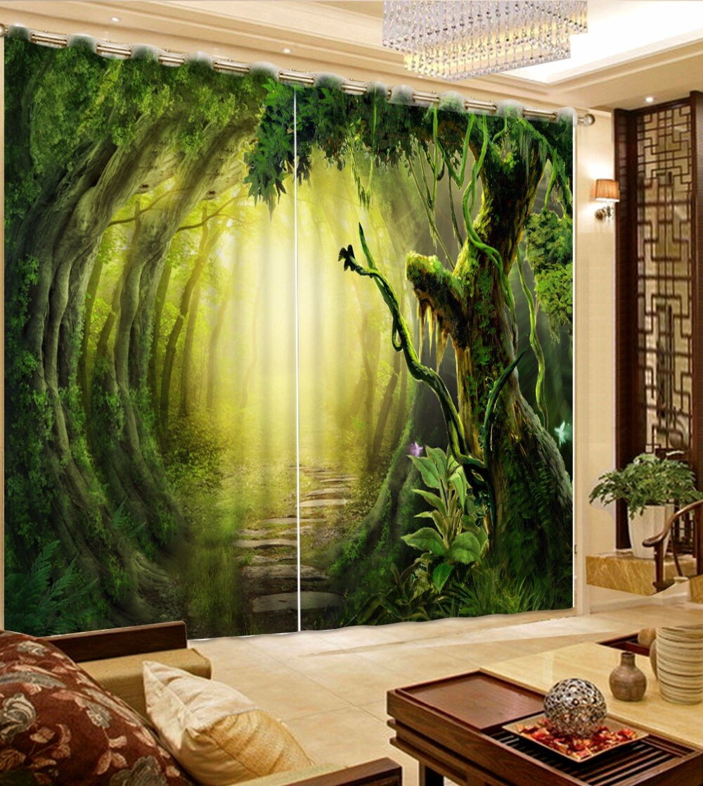 Primitive Curtains For Living Room
 photo curtains customize 3d luxury curtains Primitive
