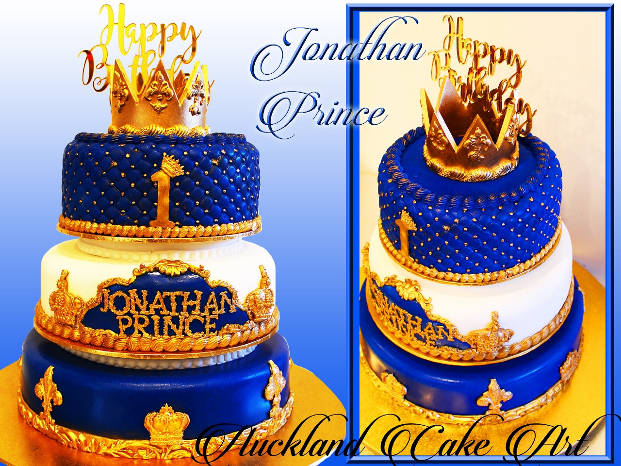 Prince Birthday Cake
 Birthday Cakes – Baby Boys age 1 2yrs – Auckland Cake Art