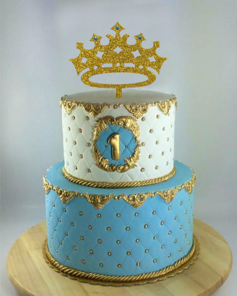 Prince Birthday Cake
 Prince Crown Cake Topper Boy Birthday King First