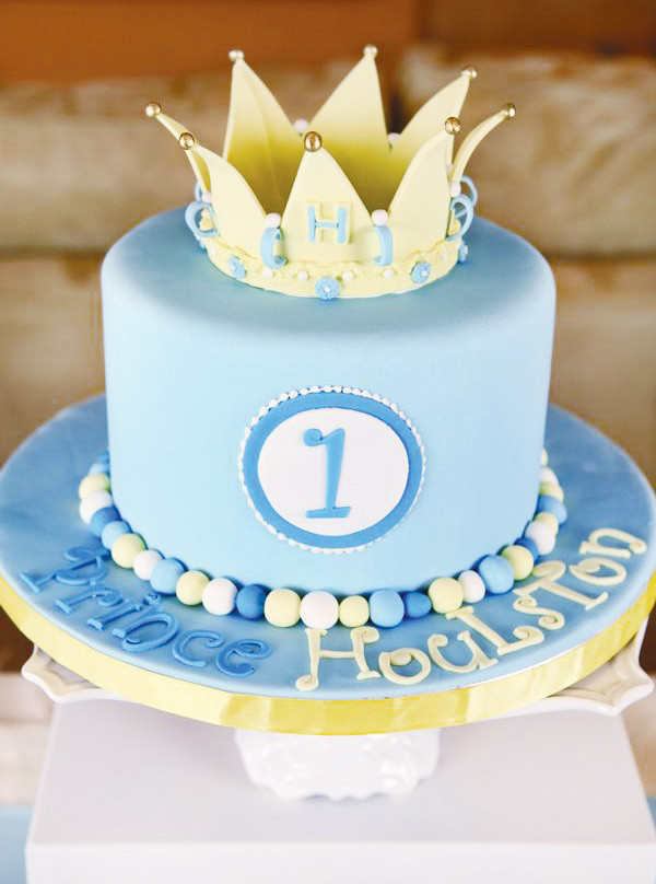 Prince Birthday Cake
 Royally Sweet Little Prince Birthday Party Hostess with