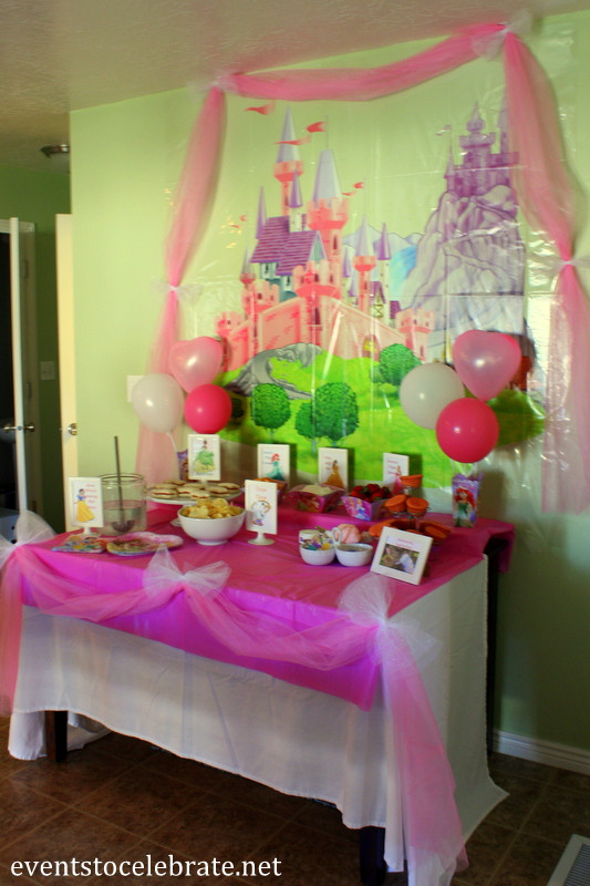 Princess Birthday Party Decoration Ideas
 Disney Princess Birthday Party Ideas Food & Decorations
