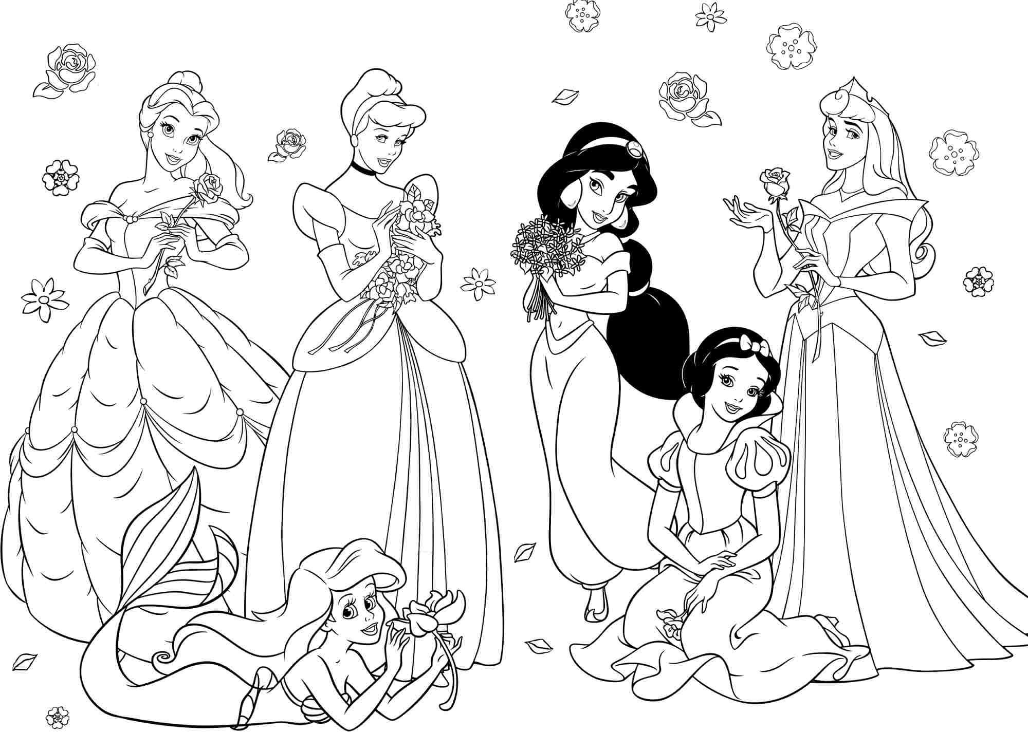 Princess Coloring Pages For Girls
 princess coloring pages for girls Free