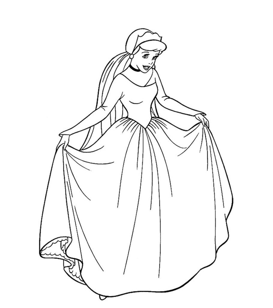 Princess Coloring Pages For Girls
 Top 35 Free Printable Princess Coloring Pages line