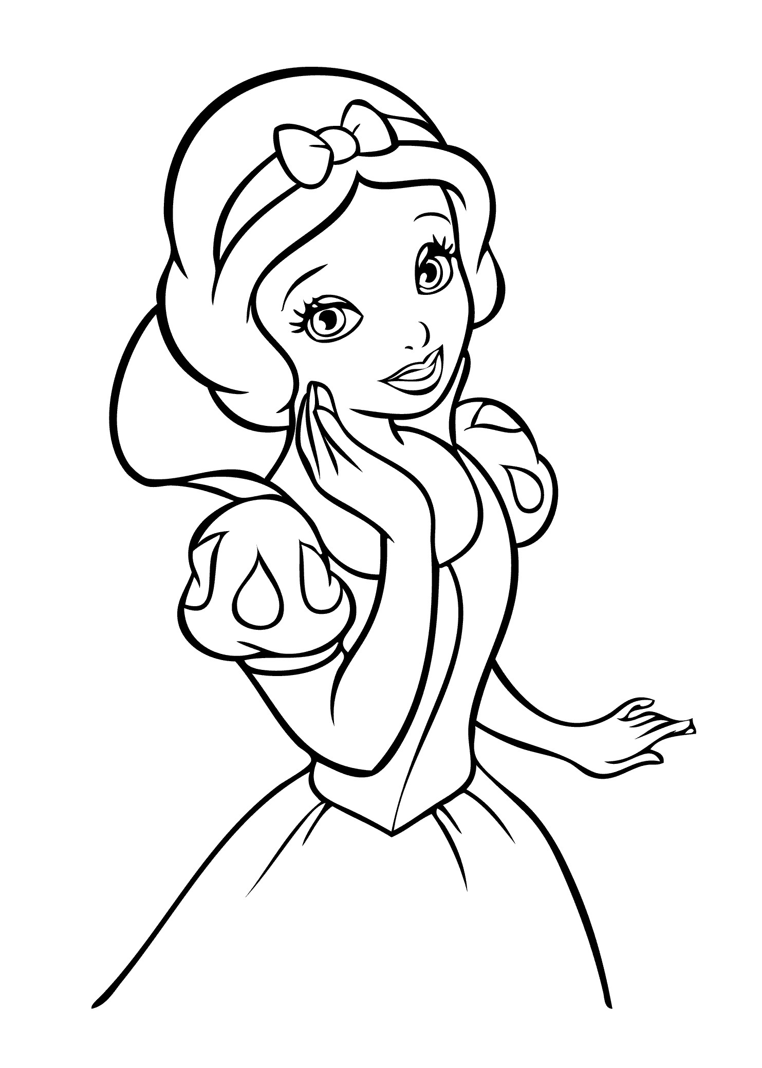 Princess Coloring Pages For Girls
 Disney Snow White Coloring Pages