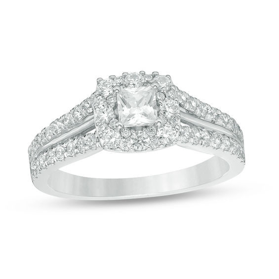 Princess Cut Engagement Rings Zales
 Love s Destiny by Zales 1 CT T W Certified Princess Cut