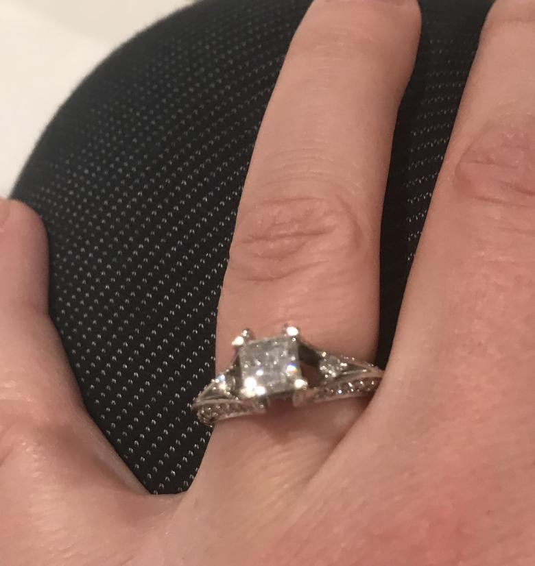 Princess Cut Engagement Rings Zales
 Zales 1 Carat Princess Cut Diamond Engagement Ring in