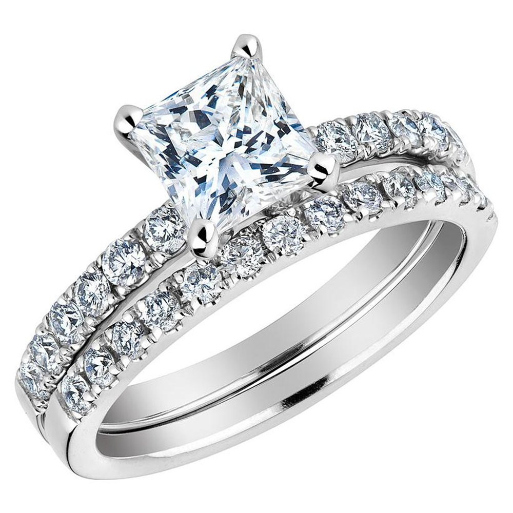 Princess Cut Wedding Ring Sets
 wedding rings for women princess cut fd601c